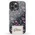 Delicate Flowers Custom Name iPhone Case